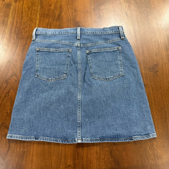 J. Crew Button Front Denim Jean Mini Skirt Size 28 - Picture 3 of 10